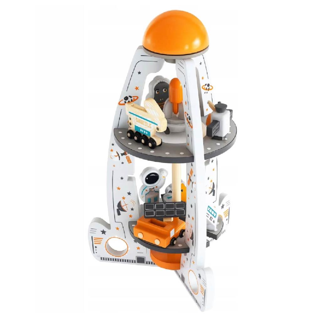 Wooden Space Station Playset